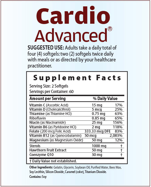 Cardio Advanced Ingredients